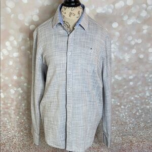 REPORT COLLECTION 𝅺Report Collection Textured Cotton Sport Shirt